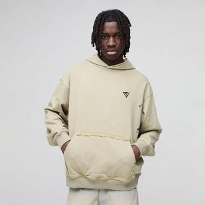 Sweat-shirt à capuche 100% coton polaire léger écologique et respirant Hip Hop pour hommes avec logo personnalisé Nouveau - Product Image 1