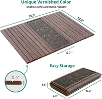 Table d'accoudoir pliante réglable en bois massif, couleur personnalisable, multifonctionnelle, écologique, durable, antidérapante, hydrofuge