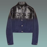 Blouson aviateur en cuir grainé unisexe décontracté de haute qualité, personnalisé par le fabricant OEM, service OEM disponible pour l'automne