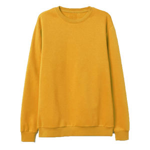 Sweat-shirt à col rond de haute qualité pour hommes/femmes, jeunes, uni, coupe classique, en polaire brodée, doublé en polyester/coton, imprimé pour l'hiver - Product Image 5