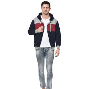 Ropa de calle de invierno French Terry Cotton Sun Faded Vintage Blended Zip Washed Custom Logo Design Zipper Hoodie para hombres Impermeable - Product Image 2