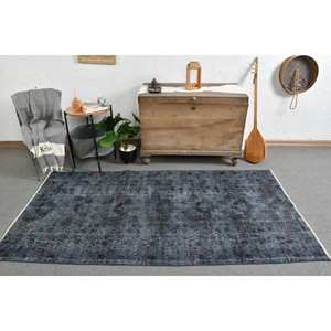 Tapis Turc Vintage Moderne 37x74ft Bleu Vert Grande Surface Rectangle Motif Abstrait Laine Matériau Latex Support pour Adolescents Vivants - Product Image 5