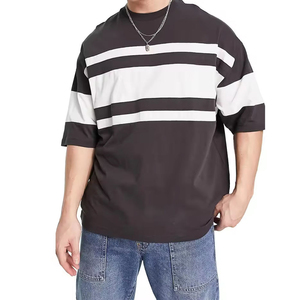 Camiseta de algodón 100% para hombre de moda Diseño gráfico único Tela de verano cómoda 260 gramos Peso Patrón sólido Tipo en blanco - Product Image 4