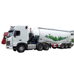 รถกึ่งพ่วงบรรทุกซีเมนต์แบบไซโล 3 เพลา ขนาด 30-45 คิวบิกเมตร บรรทุกได้ 50 ตัน สำหรับขนส่งผงปูนขาว - Product Image 1