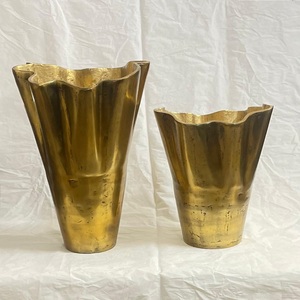 Florero de aluminio chapado en oro moderno, florero decorativo grande para boda, florero de Navidad con exhibición de flores de diseño clásico a la venta - Product Image 3