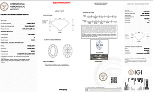 Couleur E VVS1 clarté, taille 1.02 Ct diamant poli labgrow, forme ovale HPHT-CVD diamant bijoux diamants en vrac - Product Image 5