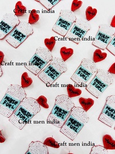 Últimos pendientes nuevos, pendientes de cuentas hechos a mano de moda para niñas, pendientes de tuerca de moda para fiestas y noches - Product Image 3