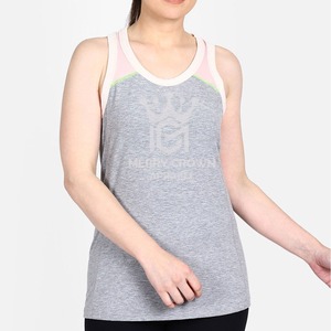 Camiseta sin mangas más vendida para mujer, ropa deportiva para gimnasio, camiseta sin mangas de verano a la moda personalizada para mujer con su logotipo e impresión, servicio OEM - Product Image 1