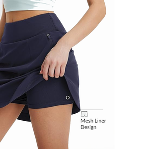 Jupe de badminton personnalisée pour femmes avec poche Jupes de tennis plissées pour filles Vêtements de tennis pour femmes pour femmes - Product Image 6