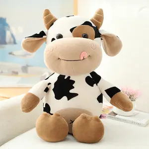 Wholesale Soft Creative Customized Lovely Cow stuffed plush Toys For Children and Girlfriend