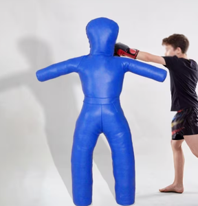 Blue Grappling <b>Dummy</b> Punching Bag Unfilled Boxing Judo Wrestling Training Mannequin - Product Image 1