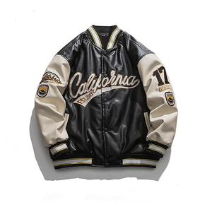 Nouvelle veste personnalisée grande taille pour hommes nouvelle veste de couleur unie belle veste universitaire d'automne - Product Image 1