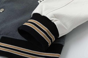 Chaqueta universitaria de cuero grueso de invierno de alta calidad para hombre, recién llegado, ropa de calle de talla grande, lona bordada con capucha - Product Image 6