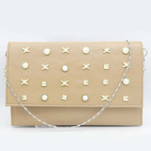 Bolso de mano para mujer (2053) - Beige - Product Image 1