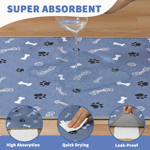 Köpekler ve kediler için 18 "X24" yıkanabilir çiş pedleri-süper emici kullanımlık yavru eğitim pedleri-su geçirmez sızdırmaz - Product Image 6