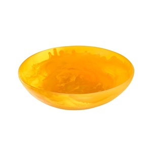 High Quality Customized Eco-Friendly Yellow <b>Resin</b> Salad & Fruit Bowl for Home & Hotel Use Great for Pasta & Gifting Best Price! - Product Image 1