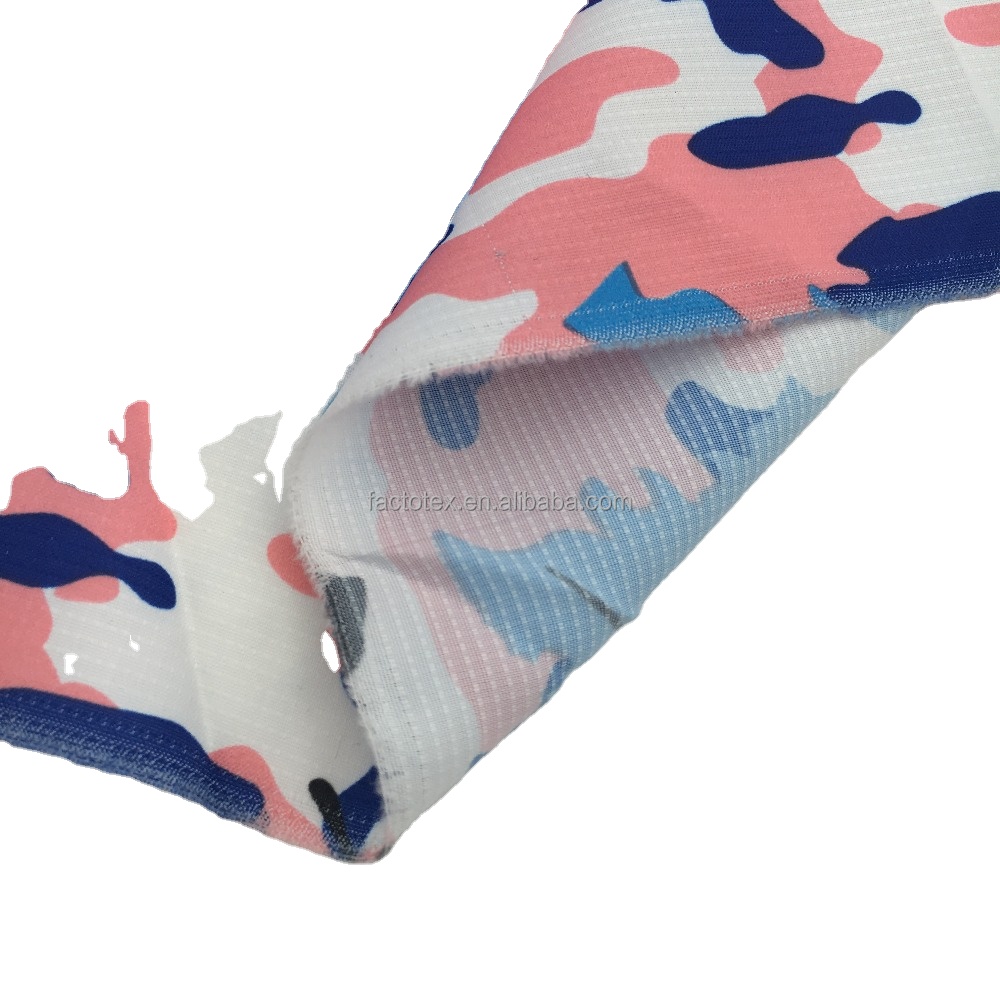 Оптовая продажа на заказ цифровая печать водонепроницаемый парашют нейлоновая печать эластичная ткань для одежды