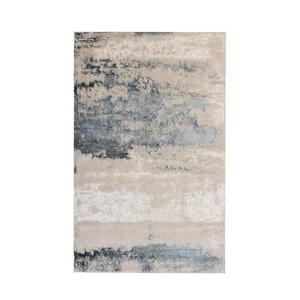 <span class=keywords><strong>Tappeto</strong></span> Baykent in Jacquard Intrecciato 80x150 cm, Beige Ecru Acqua, in Cotone Riciclato e Poliestere Tinto in Filo, Lavabile, per Soggiorno - Product Image 2