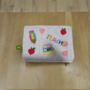 Monedero con cuentas Multicolor Merry Bright, bolso de regalo de vacaciones de Navidad con cuentas de mano suave, monedero festivo personalizable para uso diario - Product Image 4