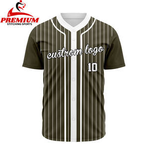Maillot de baseball personnalisé, vierge, en gros, broderie, chemises de softball pour hommes, maillot de baseball - Product Image 5