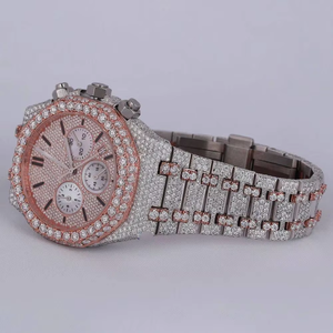 Reloj de Diamantes Moissanite de Moda Hip Hop, Lujoso, Brillante, con Incrustaciones de Diamantes, Diseño de Moda, Joyería Moderna de la India - Product Image 6