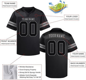 Camiseta de fútbol americano de equipo de sublimación personalizada, nuevo diseño OEM, ropa de fútbol americano personalizada - Product Image 4
