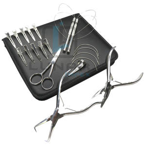 Kit de herramientas de extensión de cabello de fabricación de última calidad con accesorios personalizados herramientas de entrenamiento de cabello etiquetado de logotipo 3D personalizado - Product Image 4