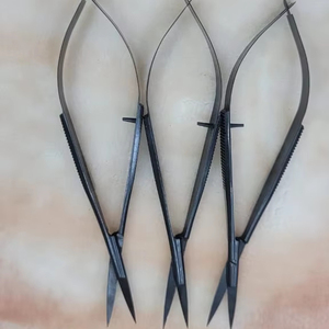 แหนบถอนขนคิ้วคุณภาพสูงระดับมืออาชีพ สีดำ ปลายเฉียง สปริง ตัดได้ ทำจากสแตนเลส สำหรับกำจัดขนคิ้ว - Product Image 6