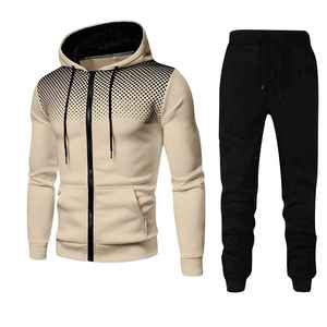 Chándal sólido de talla grande con capucha para hombre atlético de invierno, tela elástica suave de algodón 100% para correr, gimnasio, Fitness y apariencia diaria - Product Image 5