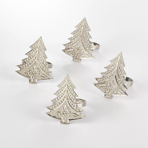 Best Sale Decorative <b>Christmas</b> <b>Tree</b> Metal Napkin Rings For <b>Christmas</b> Home <b>Table</b> Decoration - Product Image 4