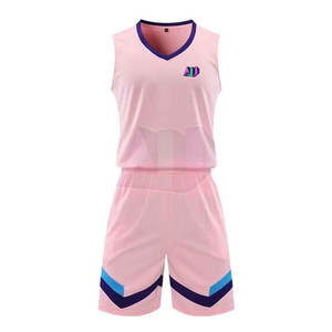 Uniforme de basket-ball durable, coutures renforcées, taille plus, évacuation de l'humidité, léger, respirant, 100% polyester pour adulte - Product Image 1
