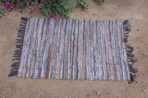 Paillasson rectangulaire en coton écologique et tapis d'entrée au design unique avec logo personnalisé - Product Image 6