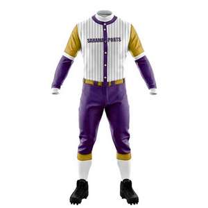 Uniforme de Béisbol/Sóftbol Personalizado de la Mejor Calidad para Adultos, Talla Grande, Transpirable, Antibacteriano, Anti-UV, con Botones y Estampado por Transferencia de Calor - Product Image 5
