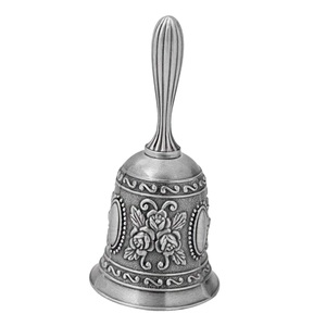 Finition argent antique cloche de noël accessoires de décoration festive tissu suspendu cloches en métal bonhomme de neige décoration de haute qualité - Product Image 1