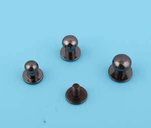 5mm/6mm/7mm métal vis Rivets métal vis connecteur tête ronde vis arrière Rivet goujons bouton vis arrière goujon sac à main matériel - Product Image 1