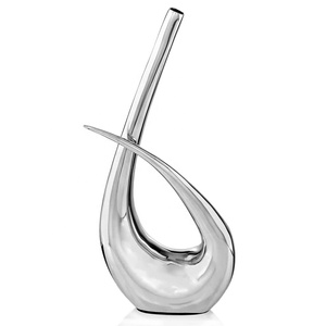 Jarrones de flores para decoración de boda, jarrones de mesa de metal y aluminio niquelado para sala de estar y decoración del hogar - Product Image 6