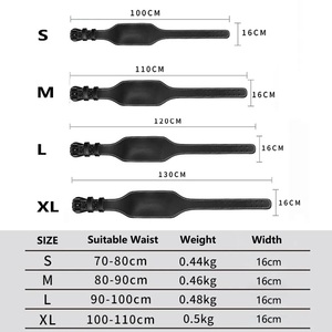 เข็มขัดยกน้ำหนักสำหรับทุกเพศเข็มขัดพยุงหลังแบบปรับได้ป้องกันการลื่นสำหรับฝึกเพาะกาย - Product Image 6