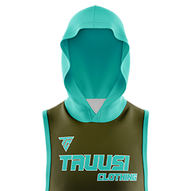 Sweat-shirt à capuche sans manches pour homme, en molleton décontracté, avec impression en relief, techniques de broderie, teinture unie - Product Image 2