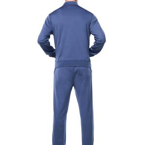 ชุดวอร์มผู้ชายแบบสองชิ้น ผ้าไนลอนโพลีเอสเตอร์ ยืดหยุ่นได้ สกรีนโลโก้ตามสั่ง ซิปเต็มตัว มีกระเป๋า  สำหรับใส่ลำลอง - Product Image 2