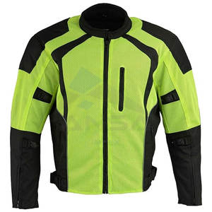 Veste de moto pour homme, imperméable, blindée, en Cordura, pour motards et garçons, veste de protection pour la conduite, vert fluo - Product Image 3