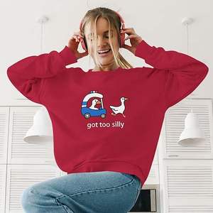 Sweat-shirt décontracté d'automne Janya, vêtements de sport, polaire ample, respirant, demi-zip, col montant, coupe-vent, pour femmes - Product Image 5