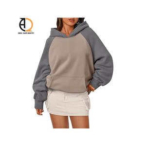 Sweat à capuche oversize en polaire pour femme, vêtements chauds d'hiver avec poches avant pour la course à pied, l'entraînement en ville, motif 3D - Product Image 3