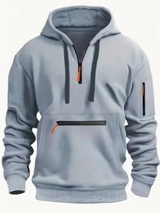 Fashion Casual Black Gray <b>Blue</b> Zipper <b>Hoodie</b> Hip Hop Street Wear Sweatshirts Skateboard <b>Men</b> Pullover Hoodies Male <b>Hoodie</b> - Product Image 6