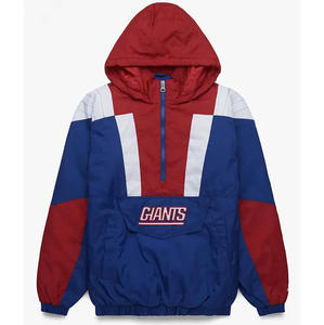 Chaqueta cortavientos de nailon ligero para equipo de béisbol unisex, jersey de 1995 a 99, apliques de media cremallera para invierno, servicio OEM disponible - Product Image 5