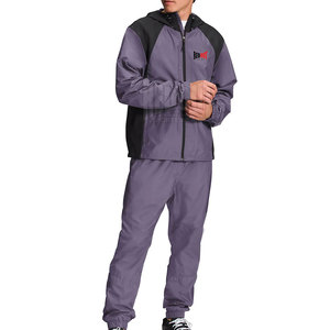 2025 nouveau Style coupe-vent à capuche ensemble en gros hommes coupe-vent à capuche ensemble bas quantité minimale de commande coupe-vent à capuche ensemble - Product Image 1