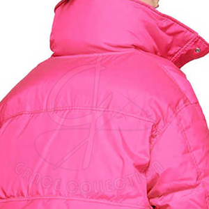 Impermeable abajo burbuja alta calidad grueso mujeres para patrón personalizado estilo moda Crop Top chaqueta acolchada - Product Image 5