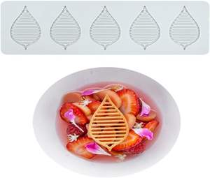 Moule en dentelle 3D à feuilles creuses Moule en dentelle de silicone multi-feuilles pour la décoration de gâteaux Tapis d'impression <span class=keywords><strong>fondant</strong></span> pour bonbons au <span class=keywords><strong>sucre</strong></span> au chocolat - Product Image 5