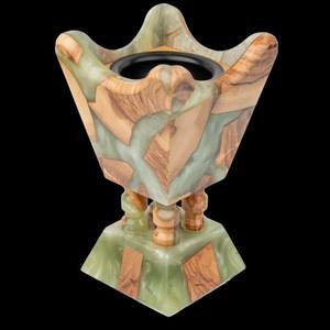 Brûleur d'encens en résine Faizacraft, bois et résine, porte-bakhoor, parfum d'oud arabe, encens Madhkan pour la maison, pour le Ramadan-Eid - Product Image 1