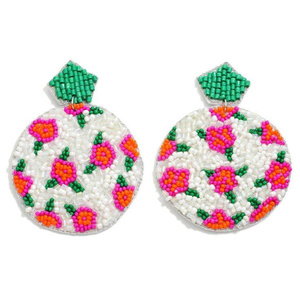 2025 alta moda al por mayor hecho a mano cuentas de semillas moda multicolor pendientes joyería Artificial para mujeres por glowin fashion - Product Image 6