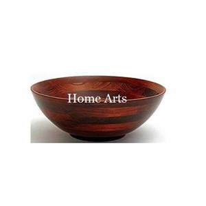 Bol en bois au design fabuleux, de qualité supérieure, forme ronde, taille personnalisable, pour usage en cuisine. - Product Image 5